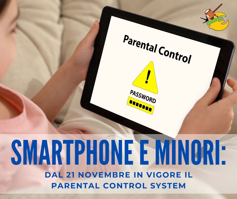 Smartphone e minori: dal 21 novembre in vigore il Parental Control System